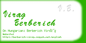 virag berberich business card